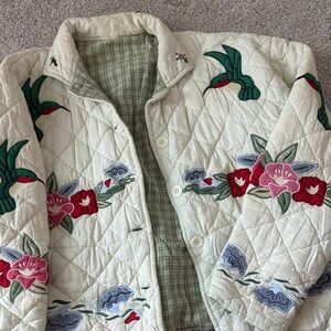 Vintage Embroidered Quilted Jacket